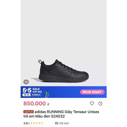 Giày adidas trẻ em size 11UK  mới 98%