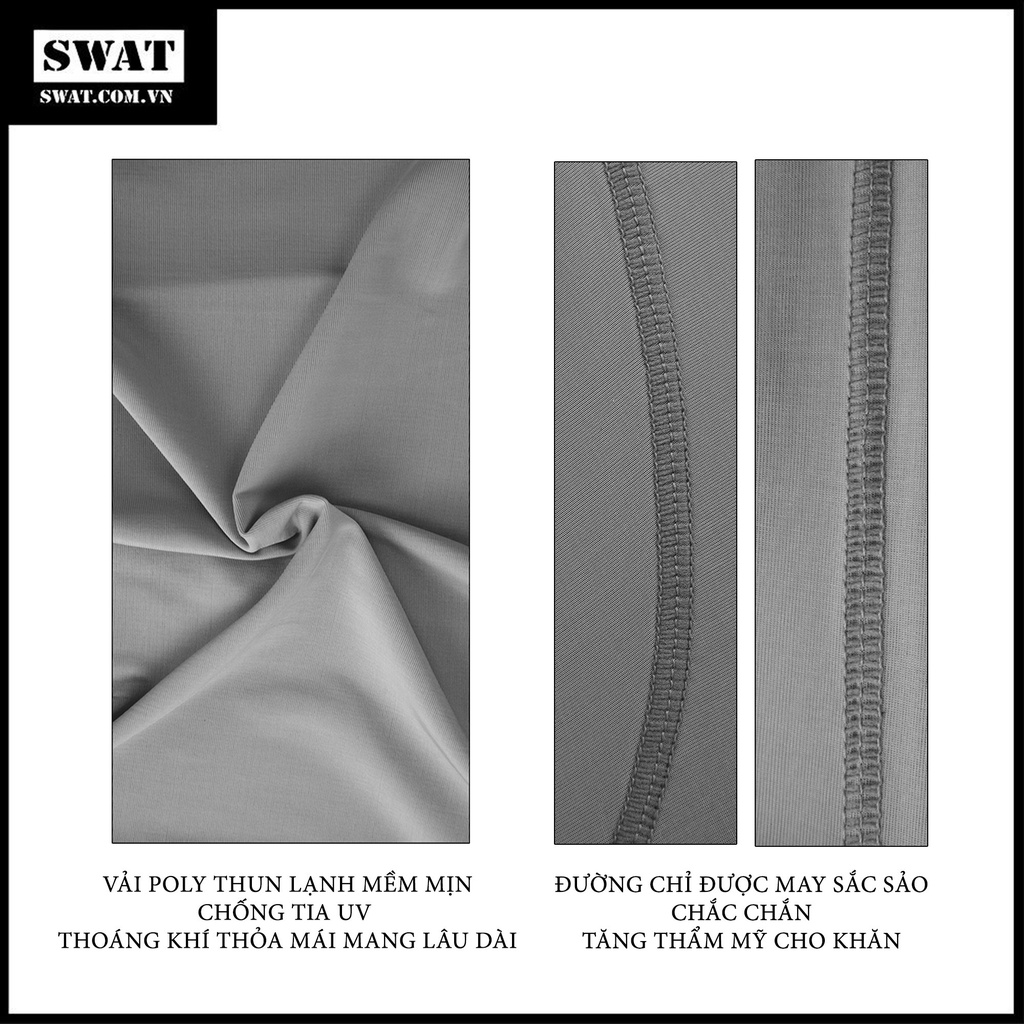 Khăn trùm đầu SWAT 3in1 chống nắng vải mềm mịn nhiều màu