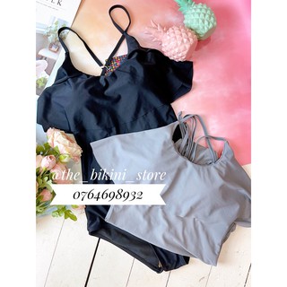 Bikini một mảnh hở lưng dây đan chéo