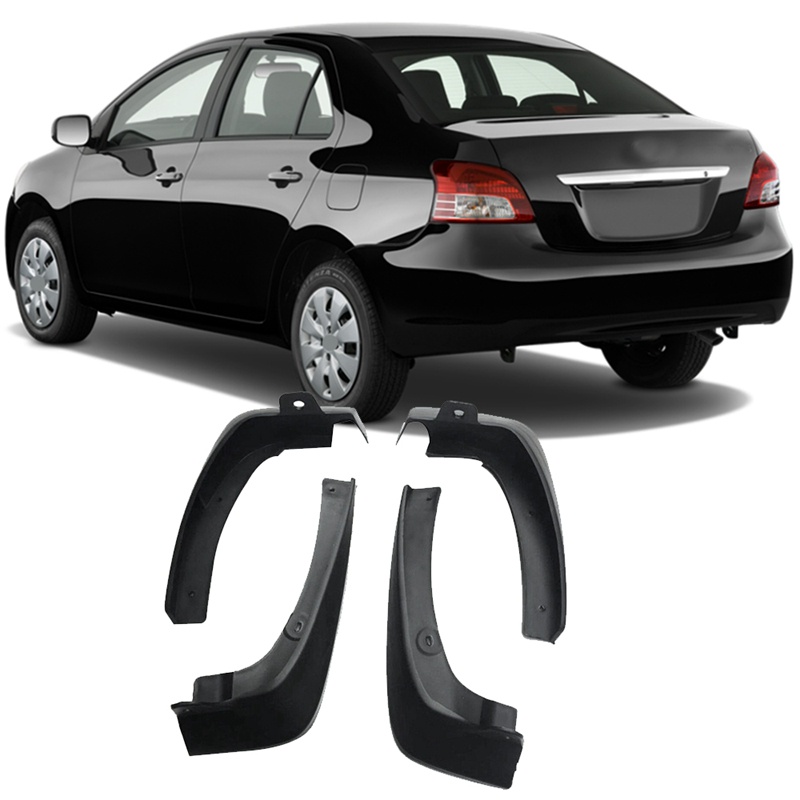 FENDER Set 4 Tấm Chắn Bùn Dành Cho Toyota VIOS / YARIS / LIMO / BELTA Sedan 2007-2013