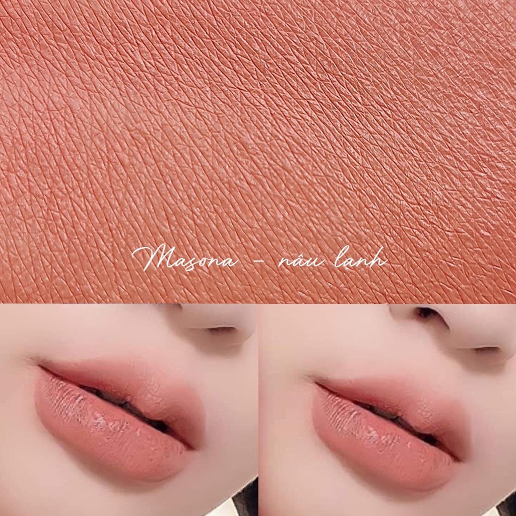 Son Lì Màu Nâu Lạnh Không Chì Siêu Mềm Mịn Ăn Uống Không Trôi Rosalia Từ Hoa Hồng Sạch An Toàn Cho Mẹ Bầu