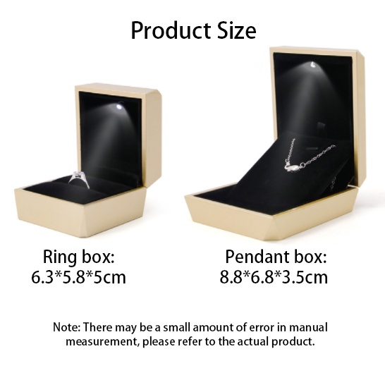 Hộp quà đựng trang sức có đèn LED sáng tạo