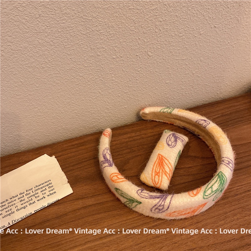 Cài Tóc Bản Rộng Hình Đầu Lâu Phong Cách Hàn Quốc Mới Cho Nữ