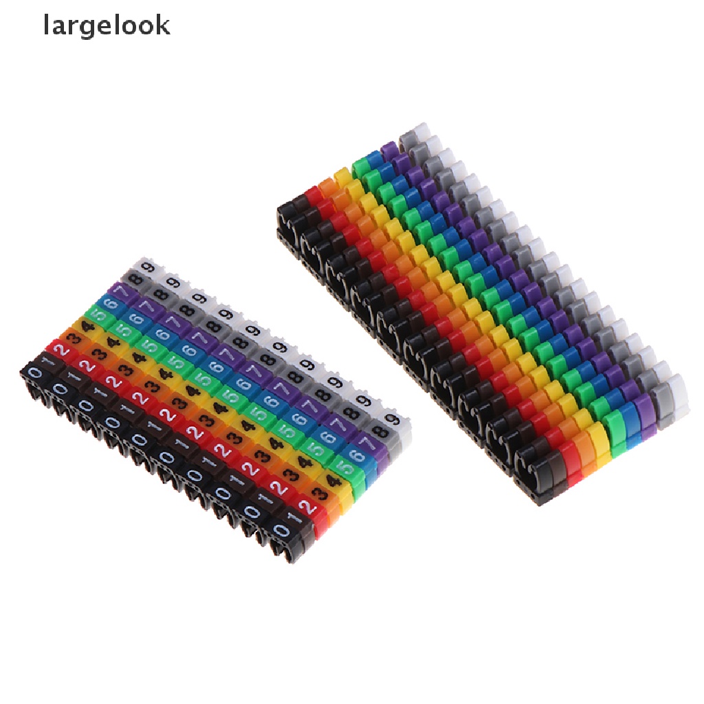 Phụ Kiện Đánh Dấu Dây Cáp Hình Chữ C Nhiều Màu Kích Thước 1.5 / 2.5 / 4 / 6Mm2 ♨Nóng Bỏng