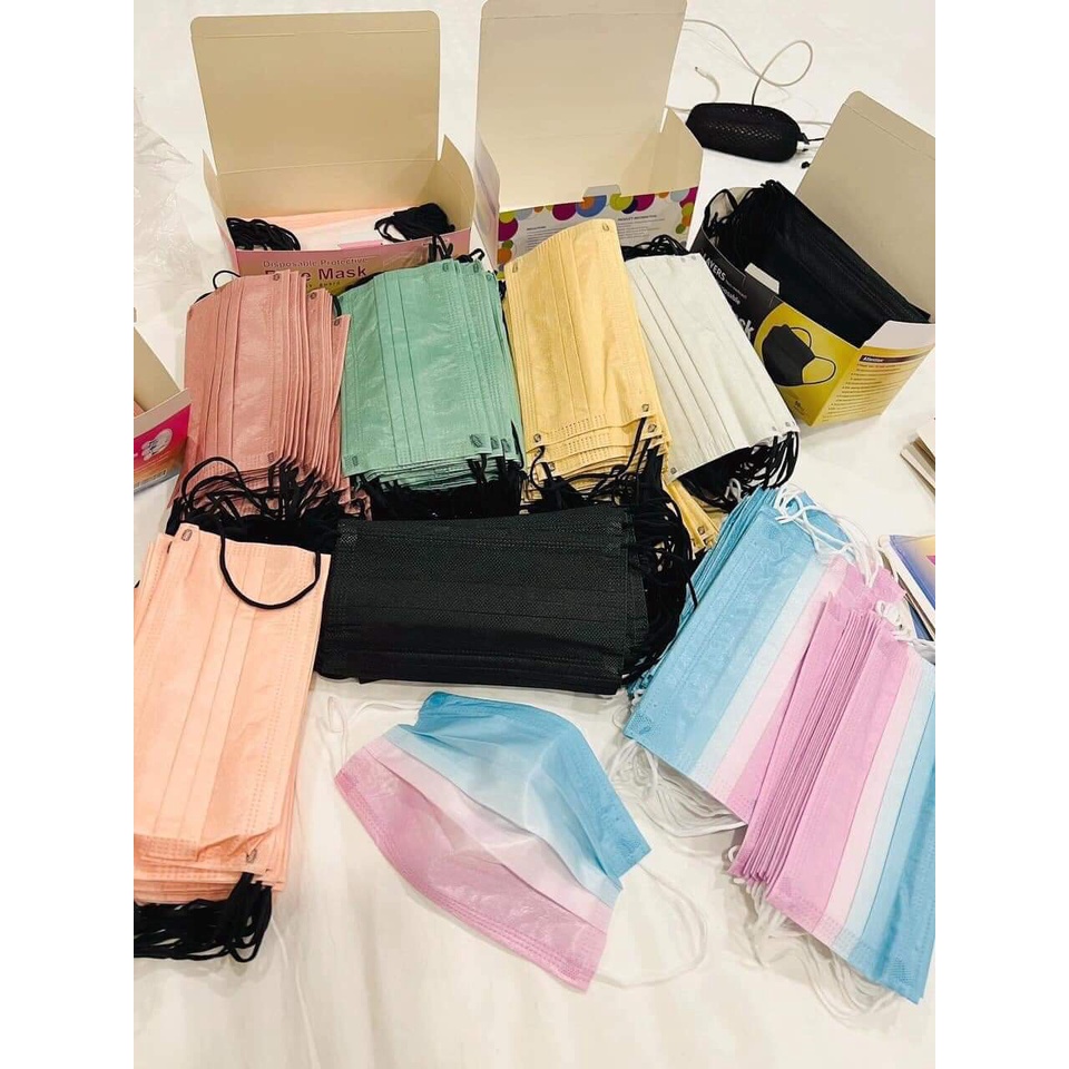 Khẩu Trang Thái Lan Happiness Mask 4D hộp 50 cái  siêu xinh