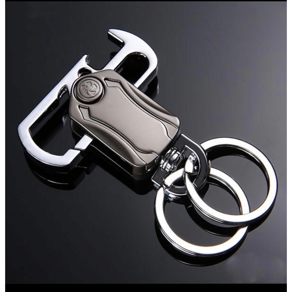 Móc khóa Spinner móc chìa khóa inox đa chức năng mở bia, cắt băng dính cao cấp hàng có sẵn