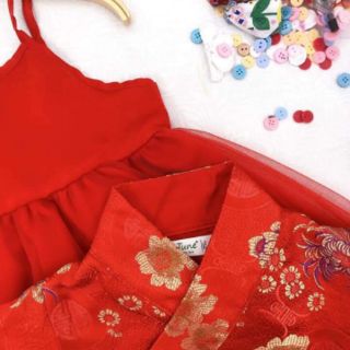 Đầm đỏ tết đẹp rụng tim