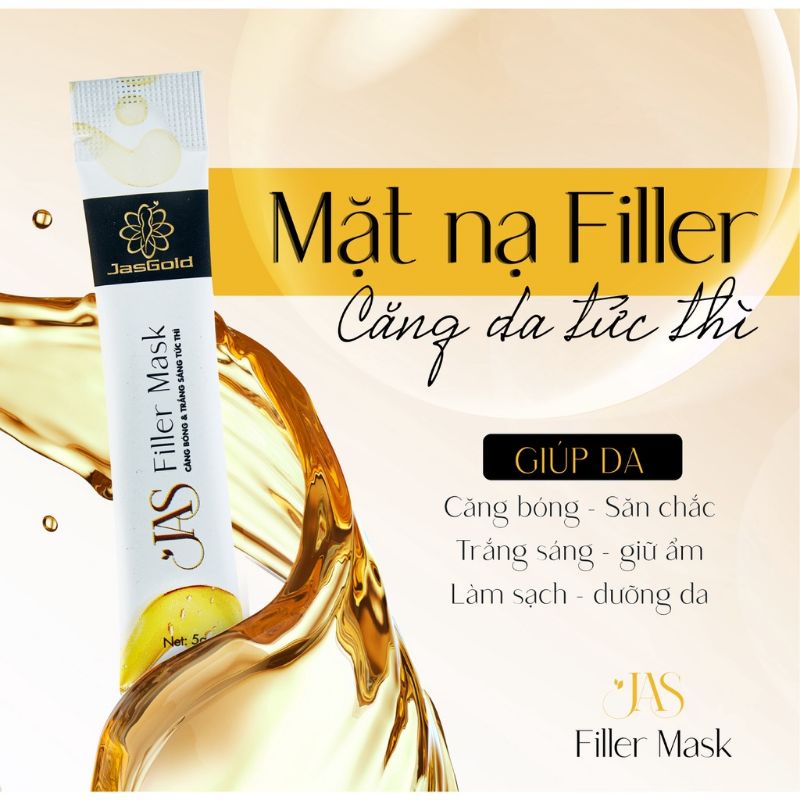 1 hộp  Mặt nạ JAS FILLER MASK, mặt nạ chống lão hóa giảm mụn cấp ẩm dưỡng da