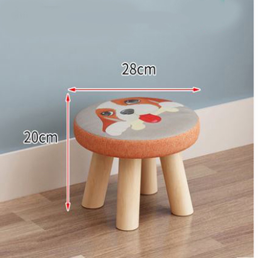 Ghế Đôn Họa Tiết Độc Đáo - Ghế Gỗ Tròn Cao Cấp Trang Trí Bàn Trà Cà Phê