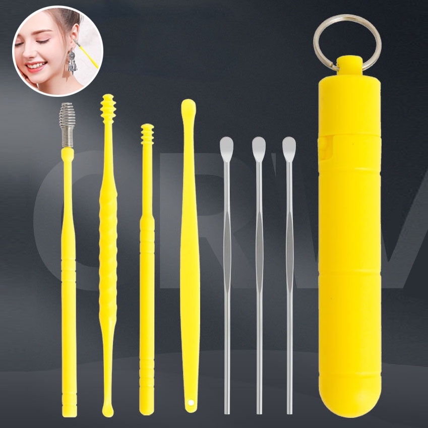 Bộ Dụng Cụ Lấy Ráy Tai Có Móc Khóa Tiện Lợi