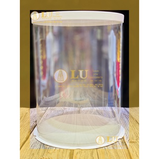 Hộp mica cỡ lớn đựng hoa giỏ quà, oản, nước ngọt, bánh, đồ trang trí lễ Tết Noel | LU