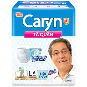 Tã quần siêu thấm Caryn L6 (vòng bụng 75 - 100 cm)
