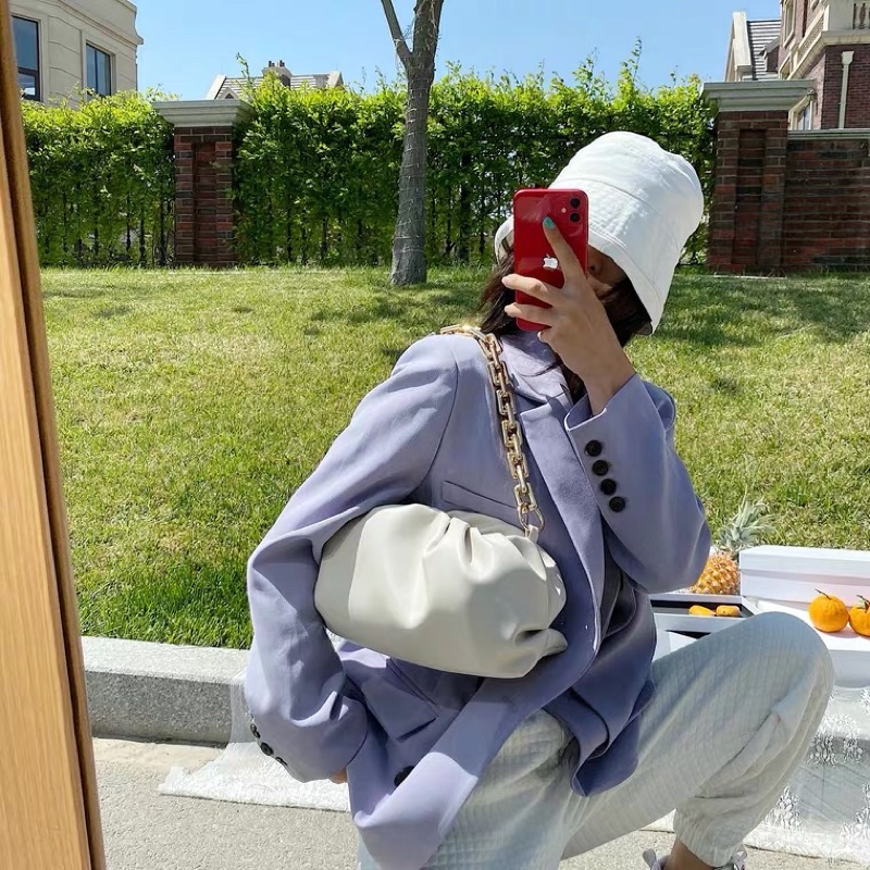 Túi Kẹp Nách Nữ Khóa Chữ W Da Trơn Sang Chảnh HÀNG CAO CẤP