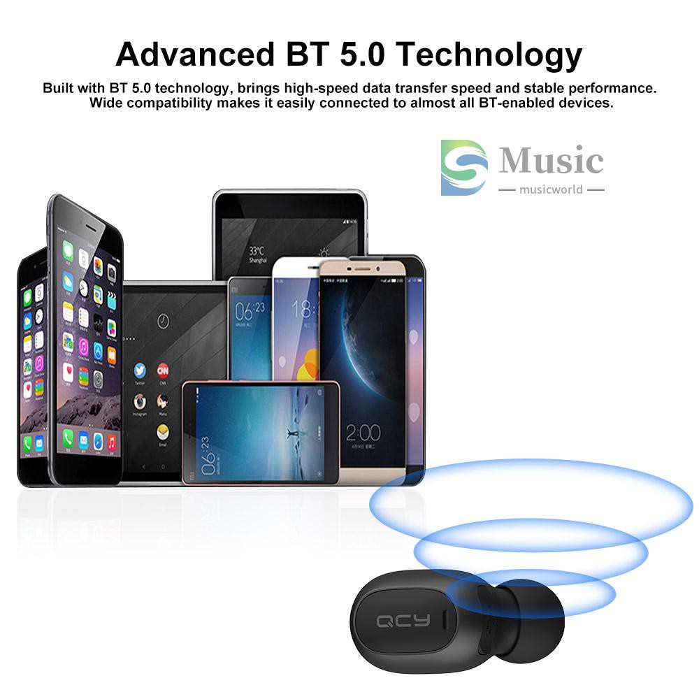Tai Nghe Bluetooth 5.0 Âm Thanh Chất Lượng Cao Qcy Mini2
