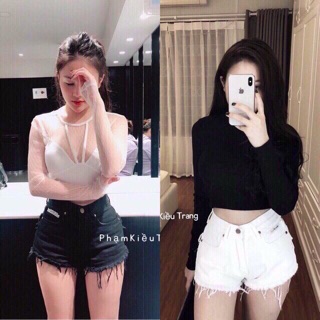 Quần short kaki tua rua