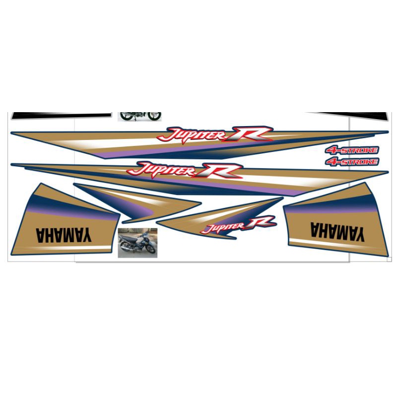 Tem rời dán xe jupiter r