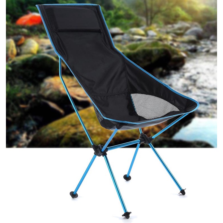 Ghế xếp dã ngoại gấp gọn có tựa đầu