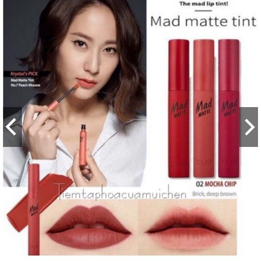 [SALE 15% - FREESHIP] - Son CLIO MAD MATTE LIPS