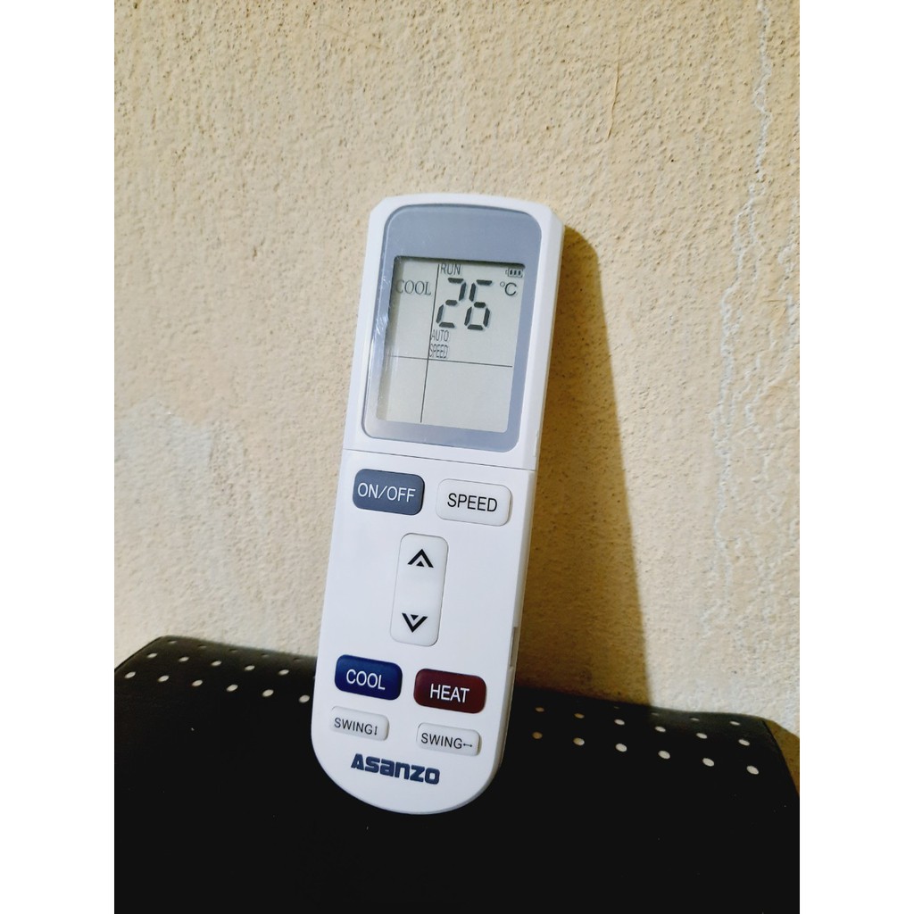 Remote Điều khiển điều hòa máy lạnh Asanzo- Hàng mới chính hãng 100% Tặng kèm Pin!!!