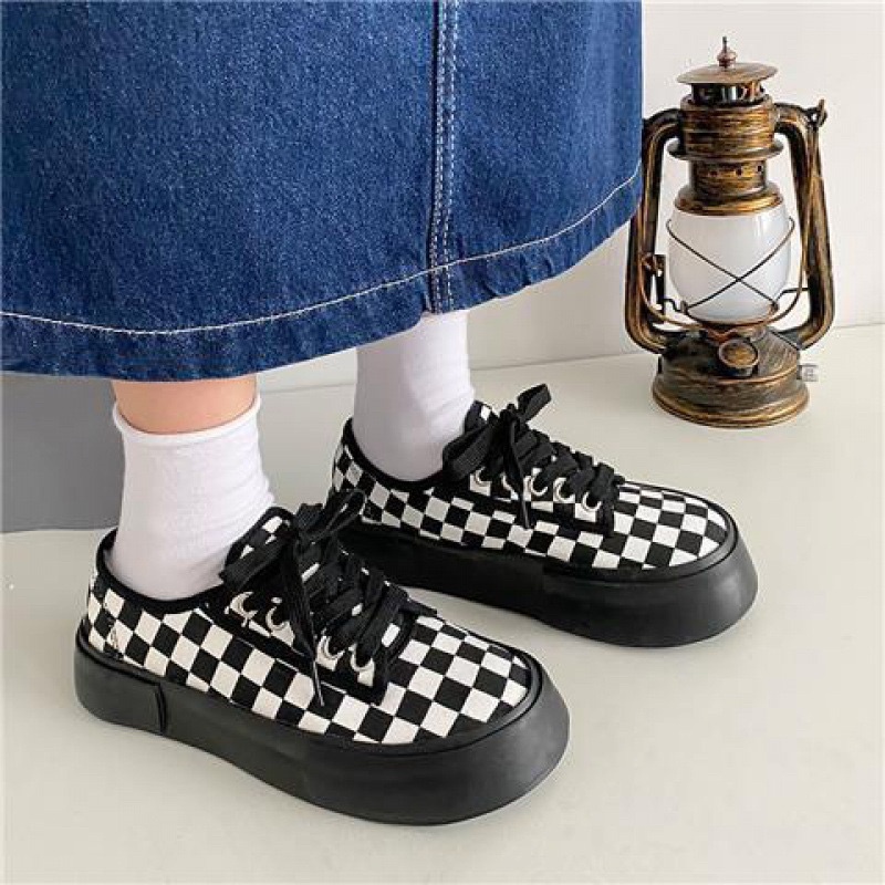 Giày vải canvas độn đế chất siêu đẹp fullbox hàng QCL1