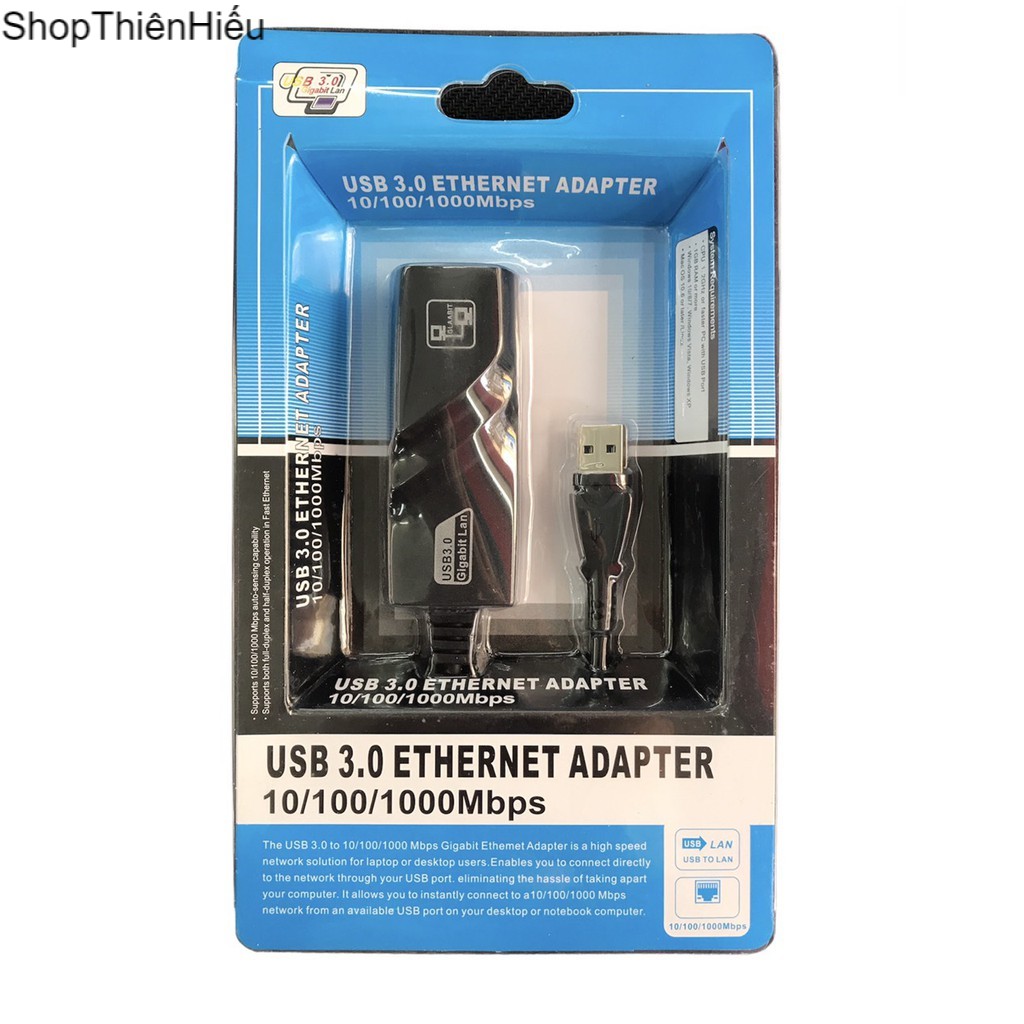 USB To Lan 3.0 10/100/1000 Gigabit - Cáp Chuyển USB Sang Lan