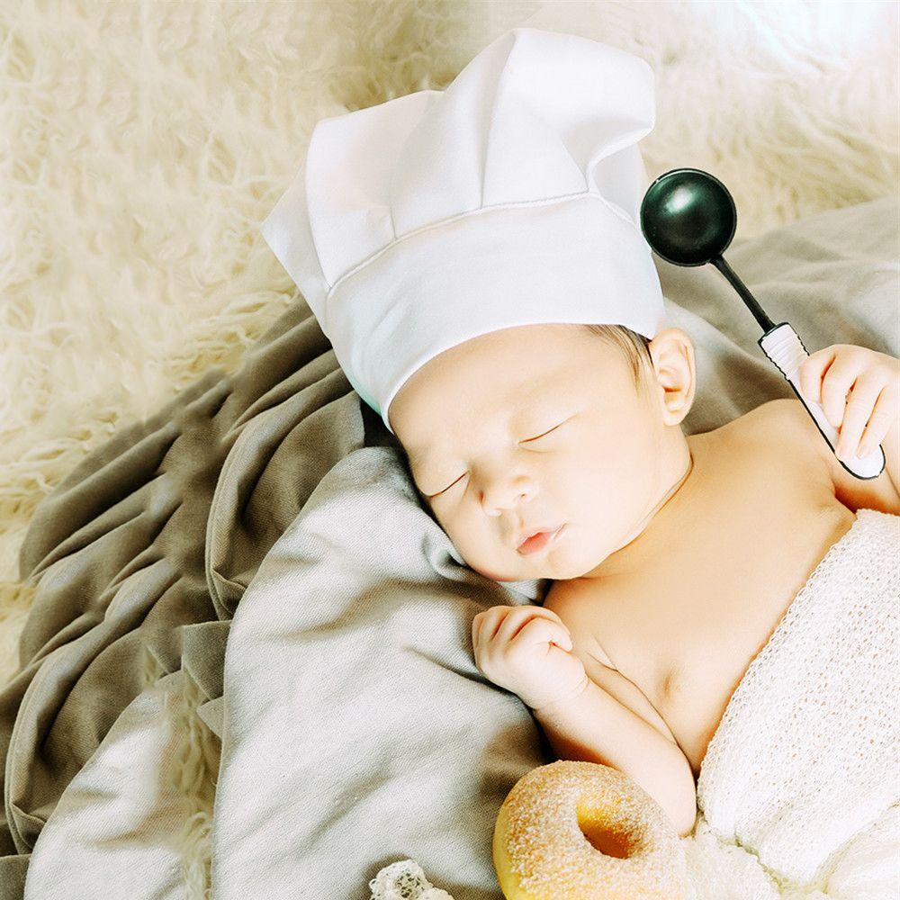 Tạp Dề Đầu Bếp / Mũ Đa Năng Làm Phụ Kiện Chụp Ảnh Cho Bé Sơ Sinh
