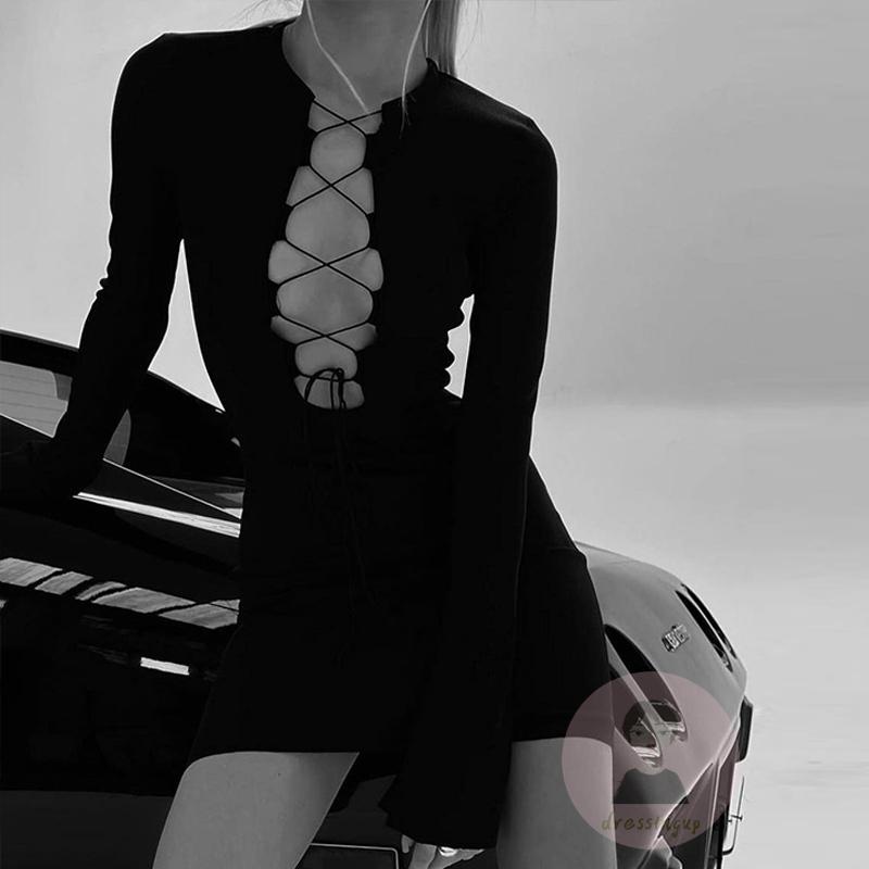 Đầm Dài Tay Màu Sắc Thời Trang Dành Cho Nữ