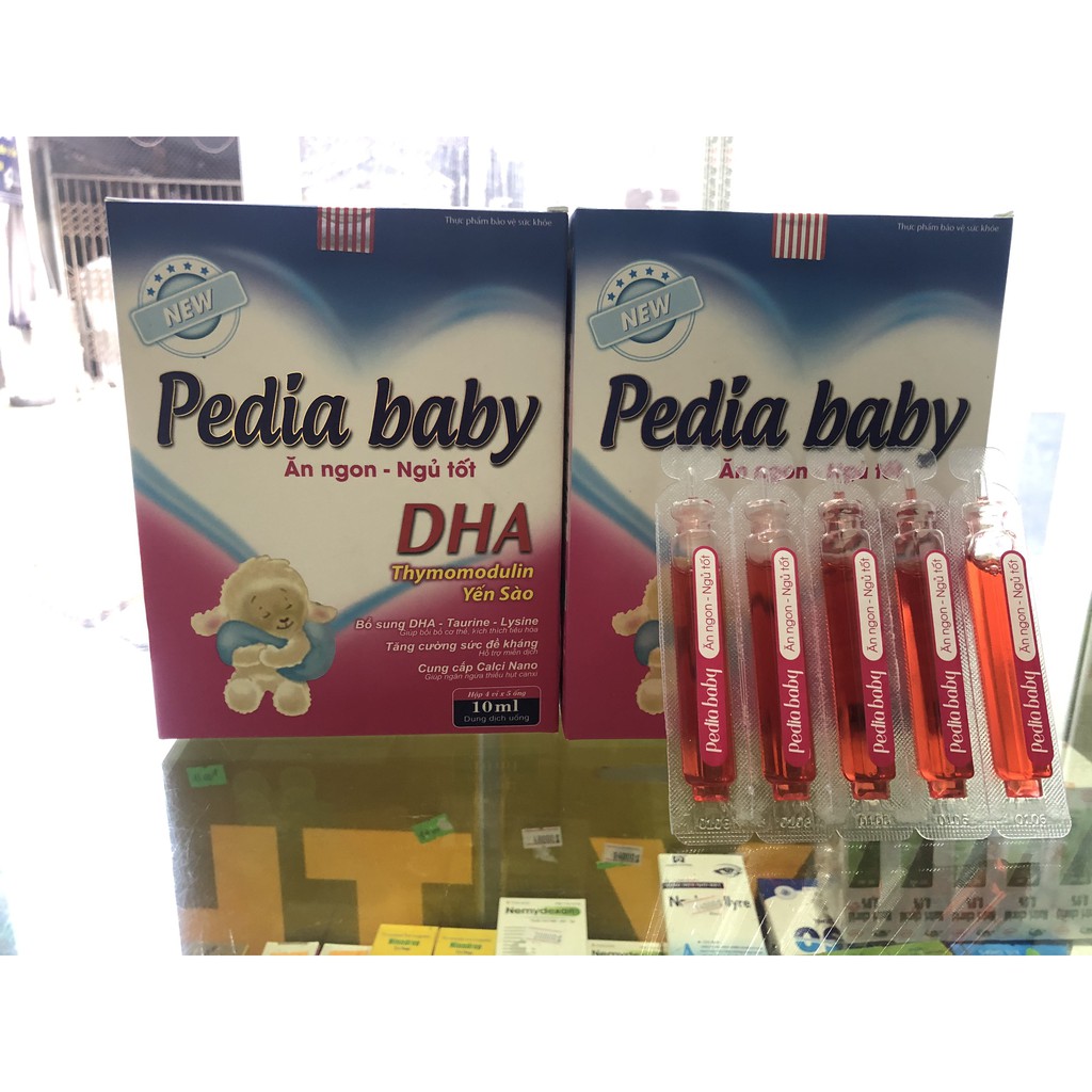 Siro Ăn Ngon Ngủ Ngon Pedia baby - Ăn ngon ngủ tốt, tăng hấp thu dưỡng chất, bồi bổ cơ thể - Yến sào, sữa non, ngân nhĩ.