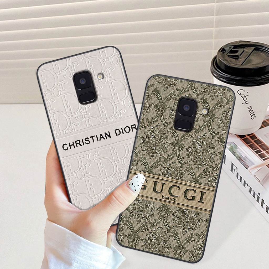 Ốp Samsung A6 2018 / A6 Plus / A6+ thương hiệu ni.ke guc.ci ce.line di.or, thời trang, cao cấp