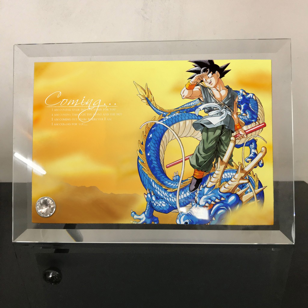 In hình Dragon ball (1).jpg lên khung hình thủy tinh dày 1cm. Nhận in hình theo yêu cầu