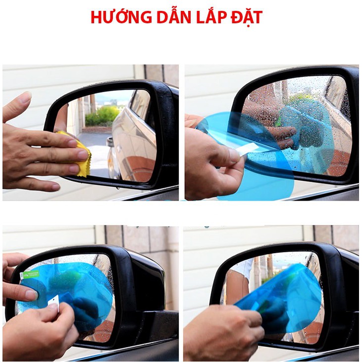 FILM CHỐNG NƯỚC CHO GƯƠNG CHIẾU HẬU LOẠI TO HÌNH BẦU DỤC 15CM*10CM