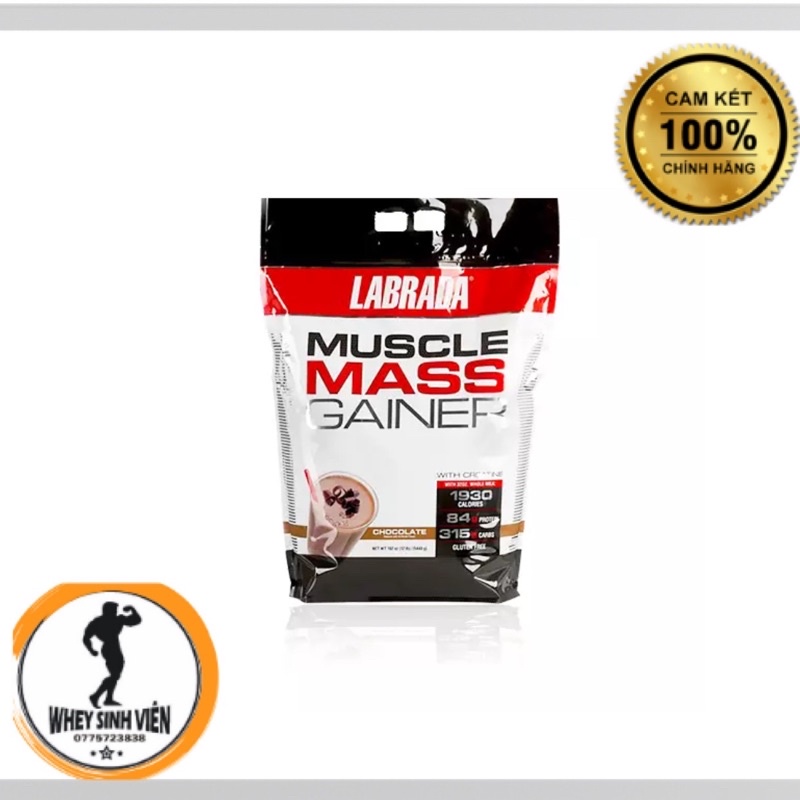 Sữa tăng cân, tăng cơ Muscle Mass Gainer 12Lbs (5.44Kg) CHÍNH HÃNG HOA KỲ tại WHEYSINHVIEN.COM whey sinh viên wheystore