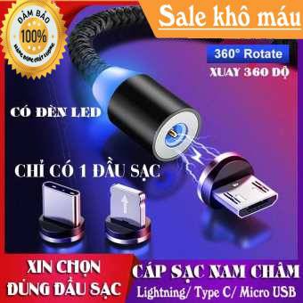 CÁP SẠC NAM CHÂM SIÊU NHANH  ---( 1 Dây 1 Đầu Sạc )---(LIGHTNING) CHO IPHONE, IPAD ---- MICRO USB CHO SAMSUNG ANDROID