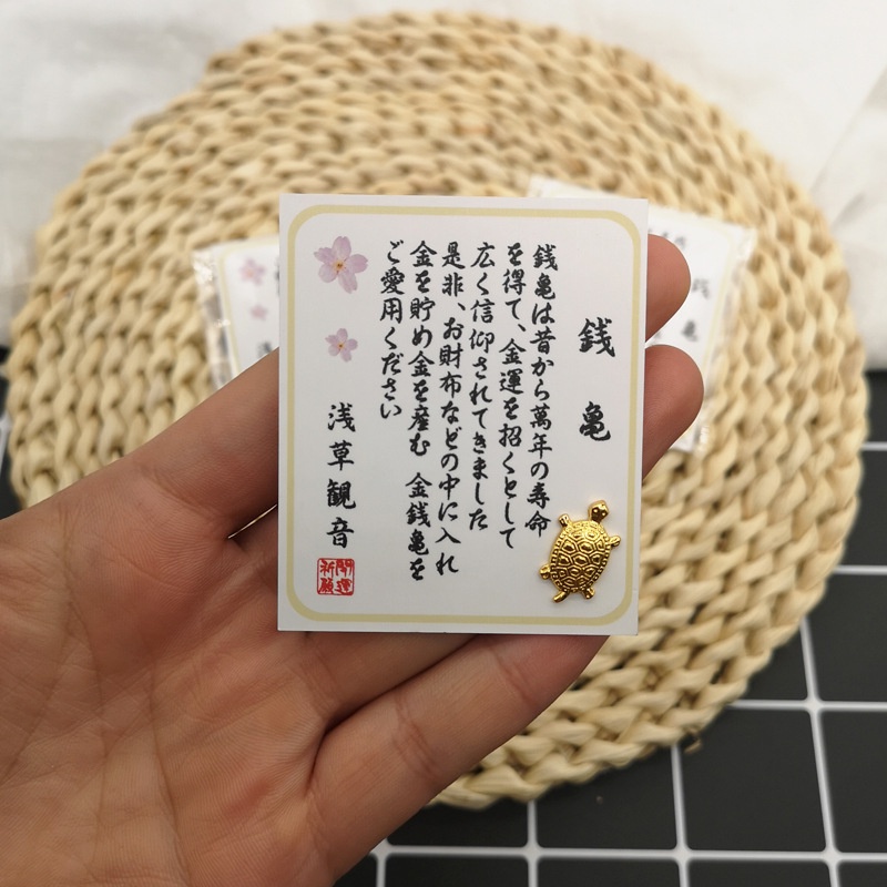 Rùa  Vàng May Mắn để ví ốp điện thoại - Rùa Vàng ASAKUSA