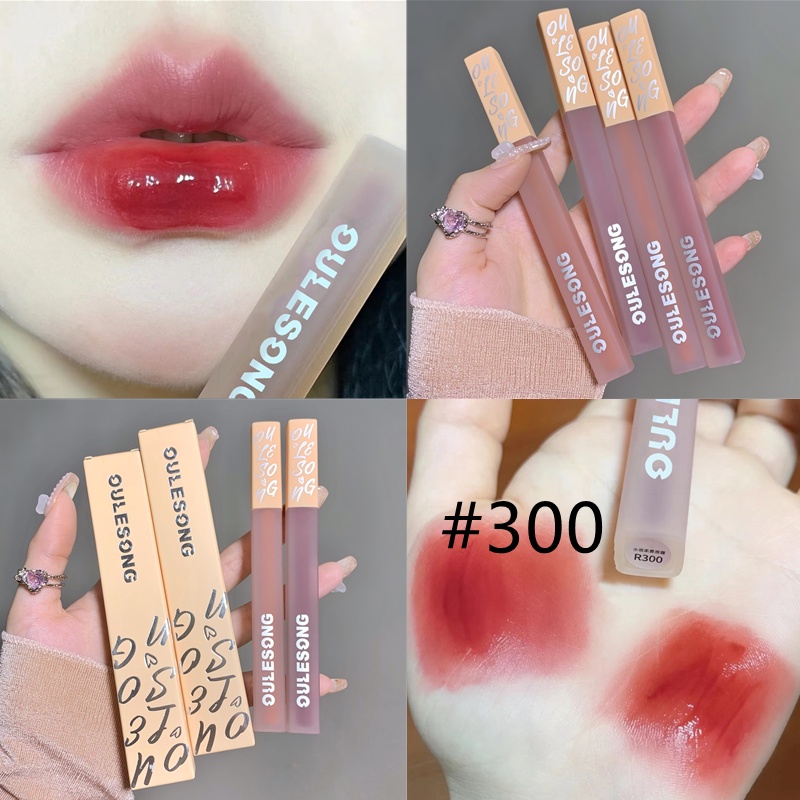 [Hàng mới về] Son kem OULESONG màu da đất tông lì mềm môi chống nước lâu trôi