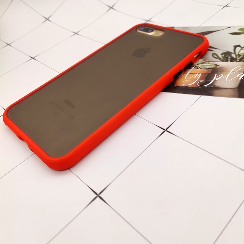 Ốp lưng chống sốc không lưu dấu vân tay màu trơn thời trang cho iPhone X Xs Max Xr 6 6s 7 8 Plus 11 Pro Max