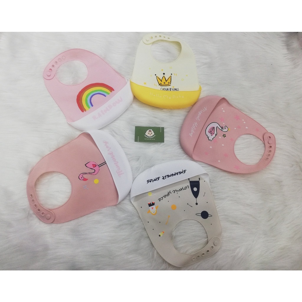 Yếm ăn dặm silicone Muslin Tree