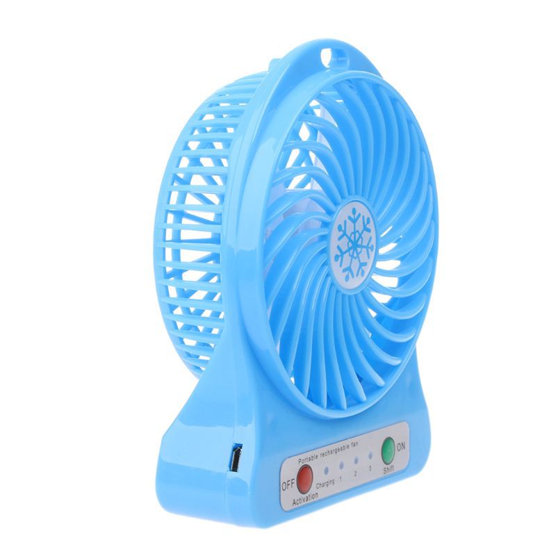 Quạt Mini Để Bàn Có Đèn Led Tiện Dụng(Không bao gồm pin)