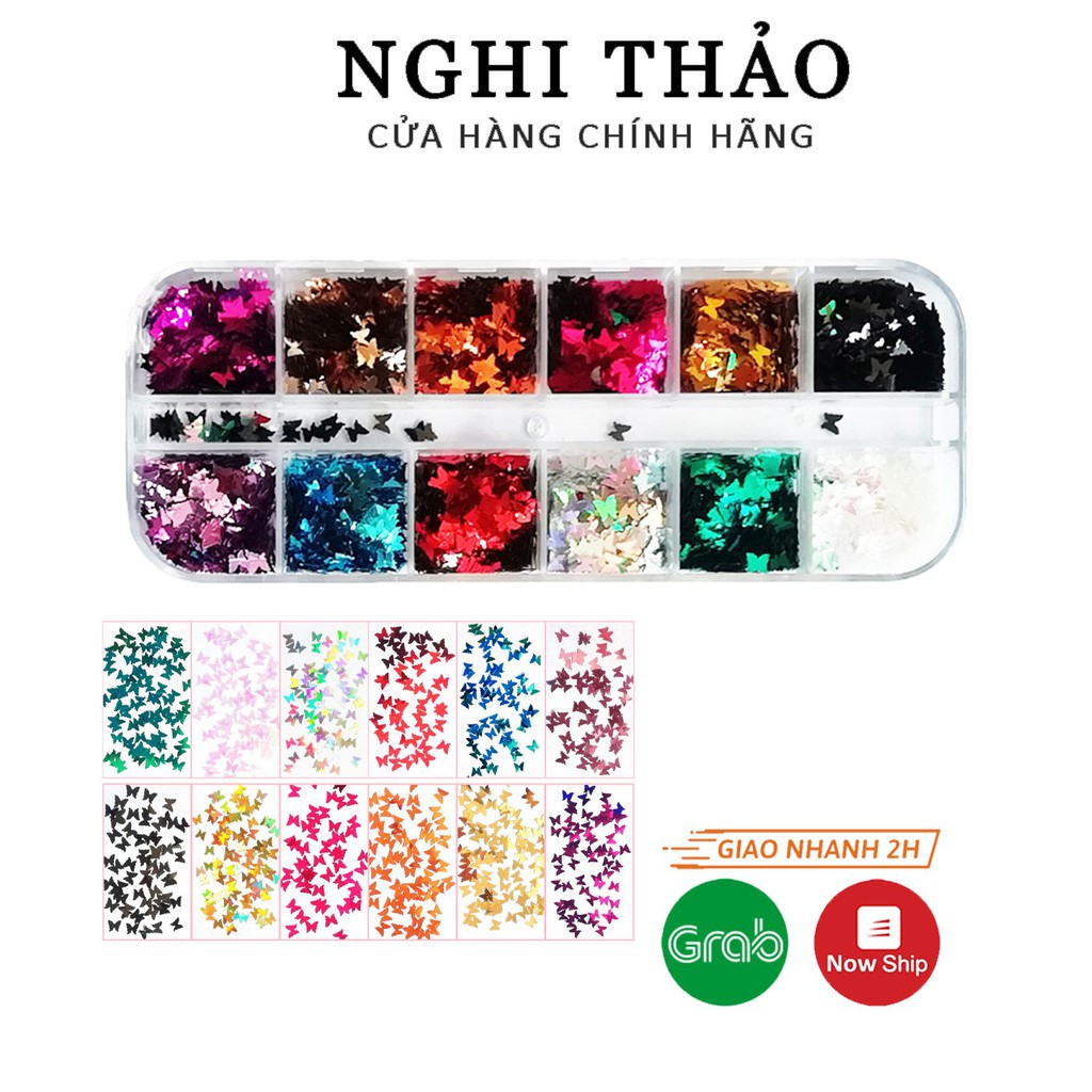 Bướm nail , set bướm ẩn trang trí móng