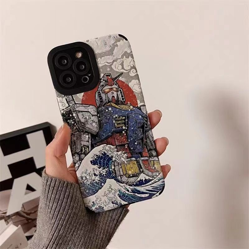 Ốp Điện Thoại Dẻo Họa Tiết Gundam Độc Đáo Cho iPhone6 plus7 se 11promax 13 / 12pro 8 Xr