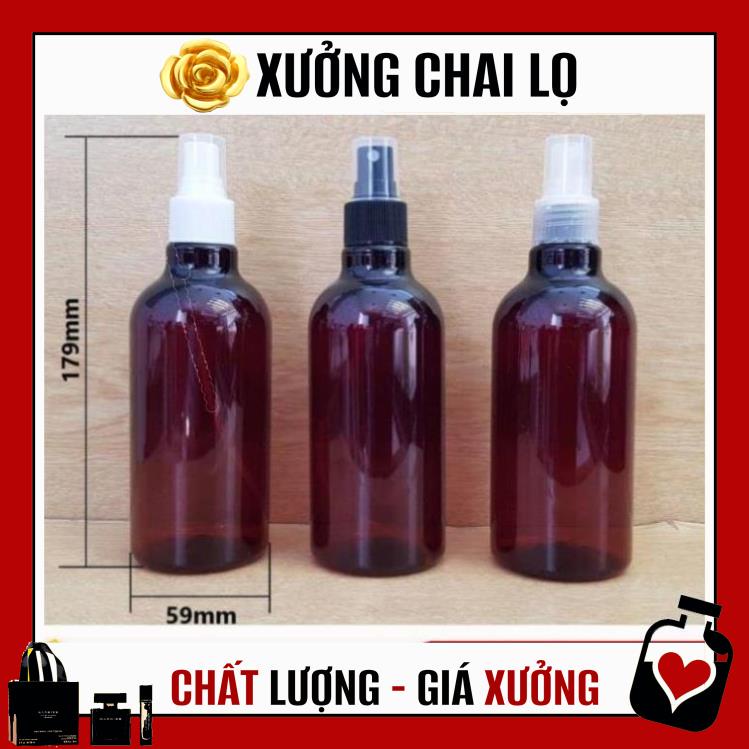 Chai Xịt Phun Sương ✽ TOP GIÁ RẺ ✽ Chai Nhựa Pet Xịt Phun Sương 300ml Vành Cao Đựng Tinh Chất Dưỡng Tóc, Xịt Khoáng