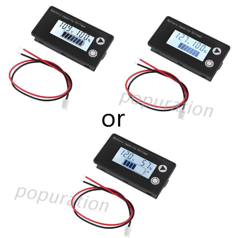 Bộ Đồng Hồ Đo Dung Lượng Pin Lithium Lifepo4 Dc 8v-100v Chuyên Dụng Cho Xe Mô Tô