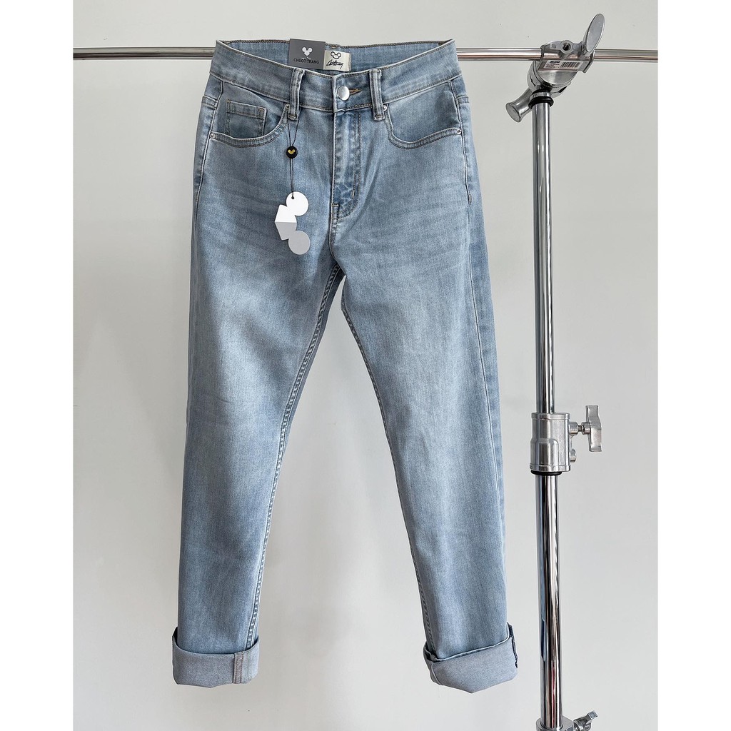 QUẦN JEAN Slimfit Baby Blue CHUOTTRANG