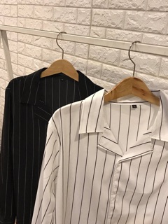 ÁO SƠMI SỌC CỔ VEST