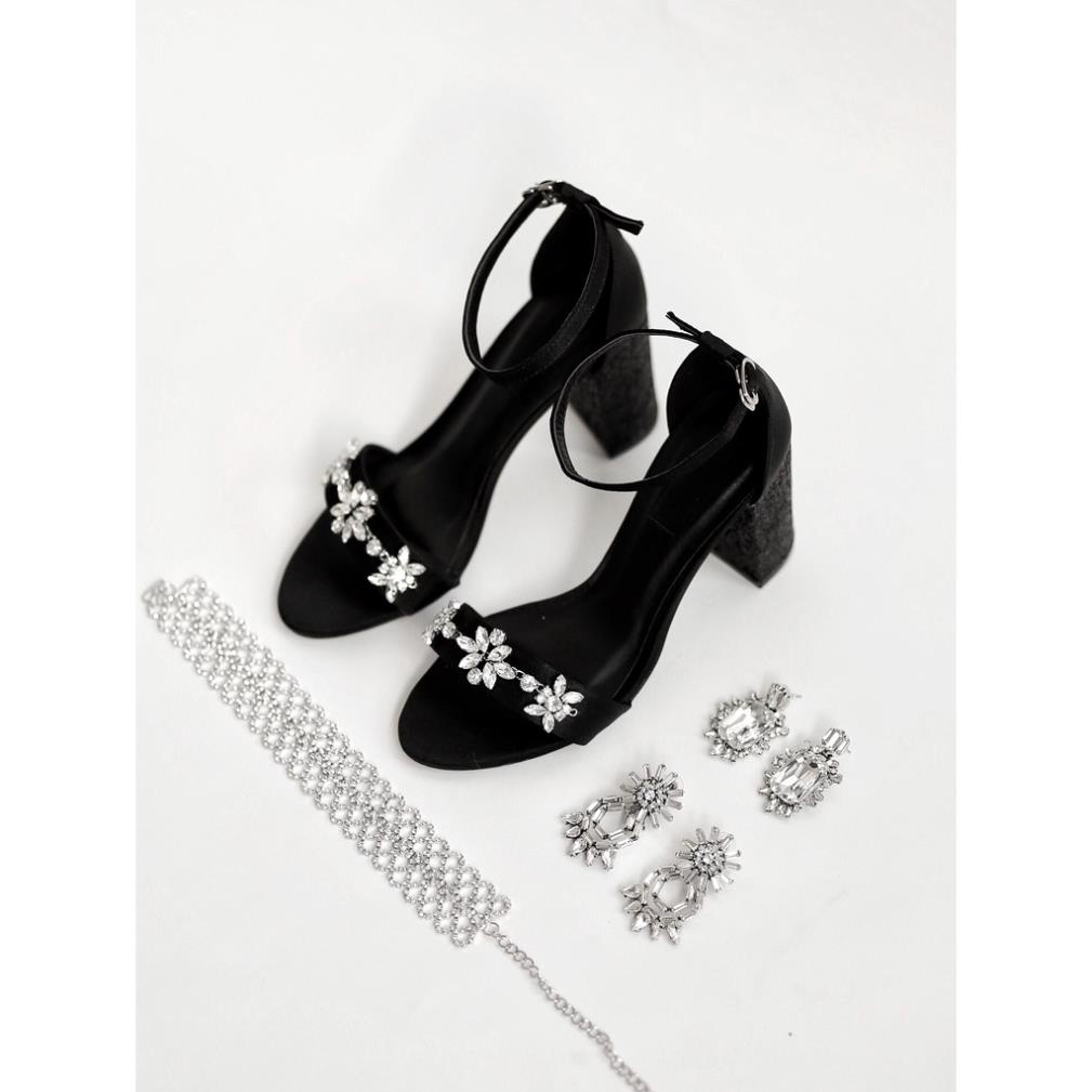 Giày cao gót Flower Strappy Heels 7cm ️🎯