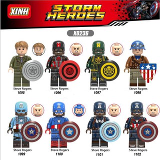 Đồ chơi lắp ráp Minifigures nhân vật siêu anh hùng CaptainAmerican - X0236