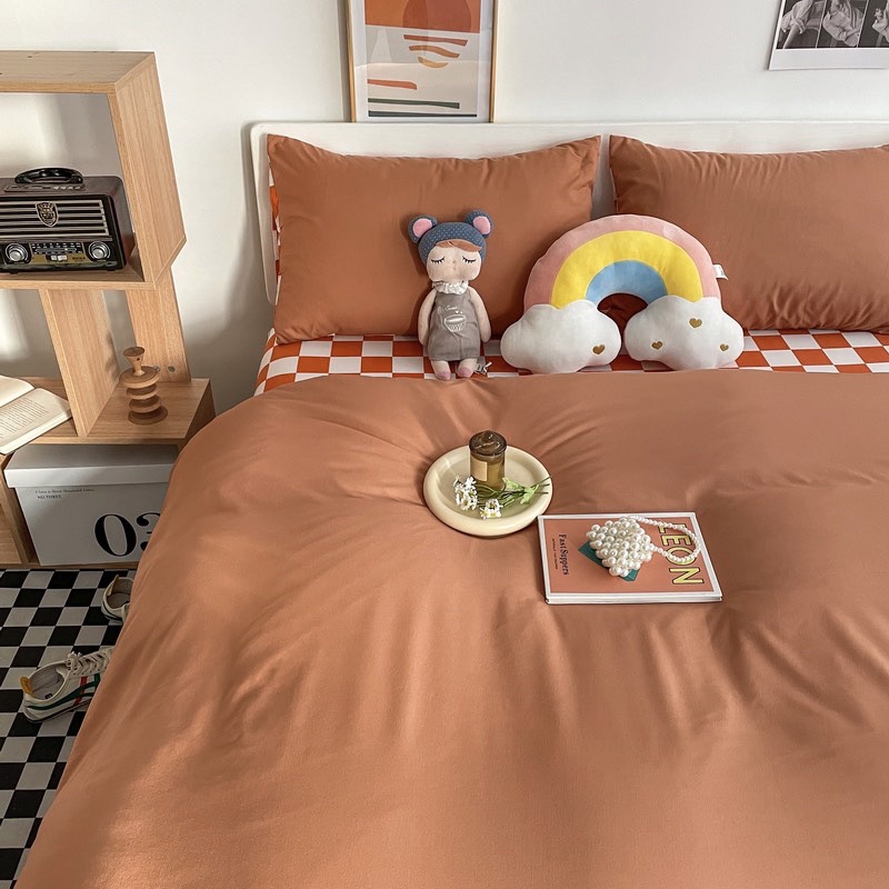 Bộ chăn ga gối Cotton TC kẻ MÂY BEDDING đủ màu đủ kích thước nệm | BigBuy360 - bigbuy360.vn