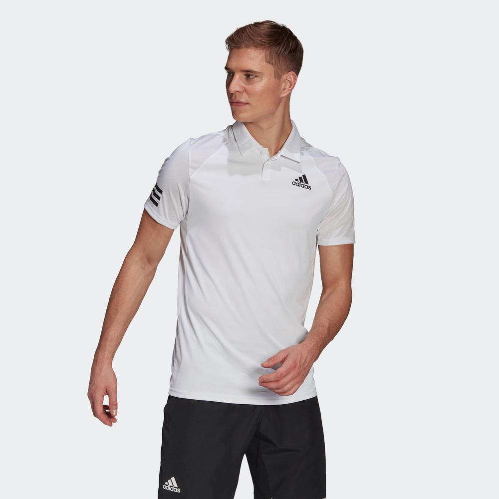 [Mã WABRD12 giảm 150K đơn 1 Triệu] adidas TENNIS Nam Club Tennis 3-Stripes Polo Shirt Màu trắng GL5416