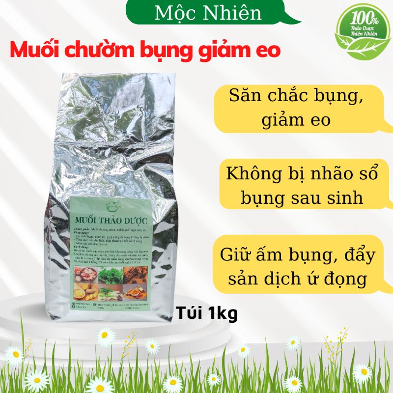 Muối thảo dược chườm bụng giảm mỡ sau sinh