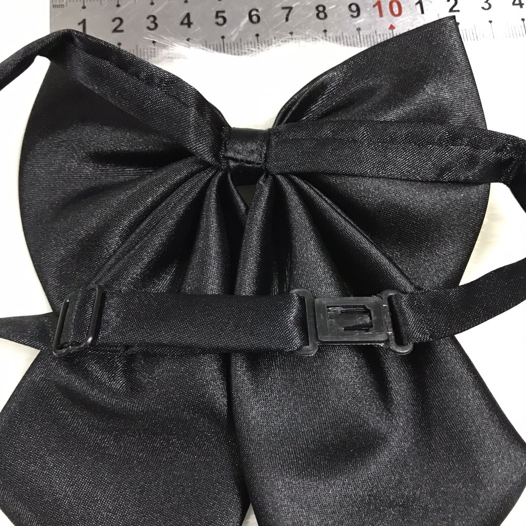Nơ đeo cổ nữ TINY KING đồng phục học sinh công sở chất vải phi bóng dây đeo móc cài  nhiều màu giá rẻ X03
